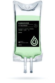 Hangover IV Treatment - 1K-144v5 Drip Hydration's hangover iv treatment bag - graphic.